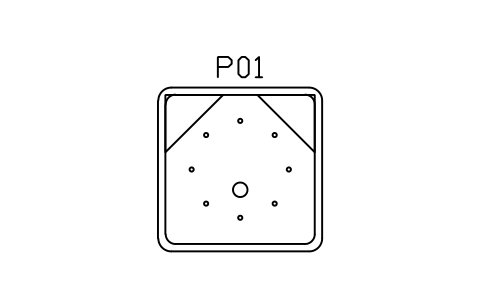 Vorschau des Symbols Whirlpool, quadratisch, 2000, Block SPA_TUB_HOT_SQ_2000