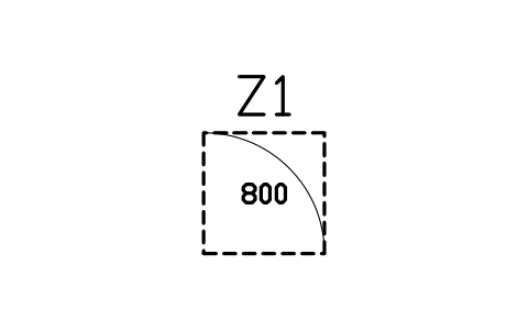 Vorschau des Symbols Abstand vor der Saunatür, 800, Block SPA_ZONE_SAUNA_DOOR