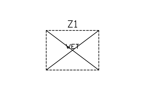 Vorschau des Symbols Nassbereich, rutschhemmend, Block SPA_ZONE_SLIP