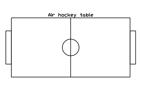 Air hockey table sembolünün önizlemesi, blok SPT_AIR_HOCKEY