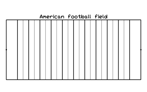 Anteprima del simbolo American football field, blocco SPT_AMFOOTBALL