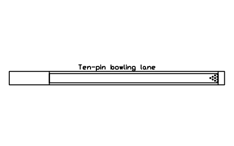 Ten-pin bowling lane sembolünün önizlemesi, blok SPT_BOWLING_LANE