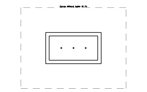 Carom billiard table 10 ft sembolünün önizlemesi, blok SPT_CAROM_10