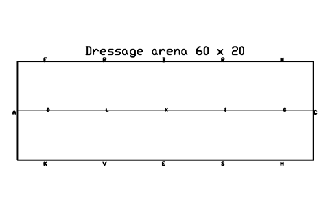 Dressage arena 60 x 20 sembolünün önizlemesi, blok SPT_DRESSAGE_60X20