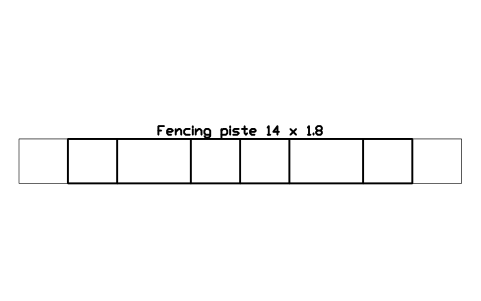 Fencing piste 14 x 1.8 sembolünün önizlemesi, blok SPT_FENCING_PISTE
