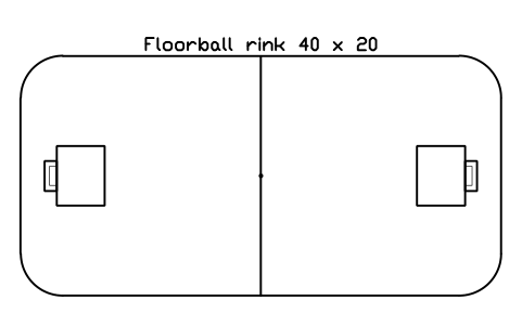 Floorball rink 40 x 20 sembolünün önizlemesi, blok SPT_FLOORBALL
