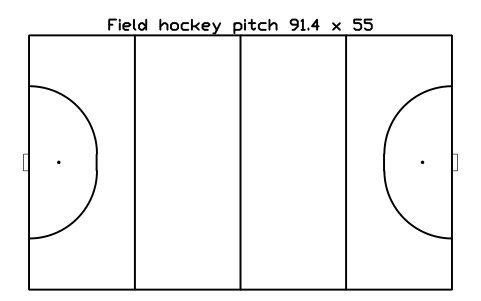 Anteprima del simbolo Field hockey pitch 91.4 x 55, blocco SPT_HOCKEY_FIELD