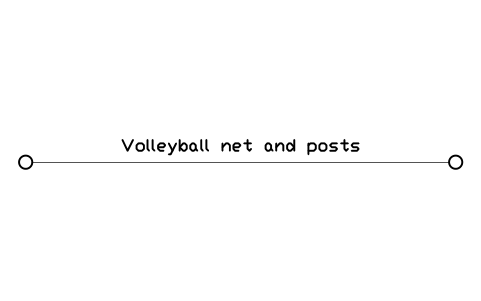 Anteprima del simbolo Volleyball net and posts, blocco SPT_NET_POSTS