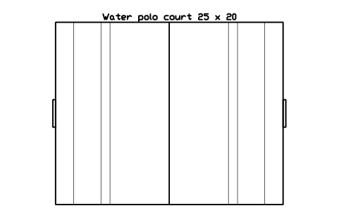 Water polo court 25 x 20 sembolünün önizlemesi, blok SPT_WATERPOLO_25X20