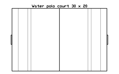 Water polo court 30 x 20 sembolünün önizlemesi, blok SPT_WATERPOLO_30X20
