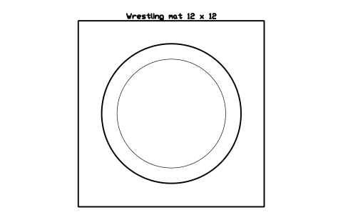 Anteprima del simbolo Wrestling mat 12 x 12, blocco SPT_WRESTLING_MAT