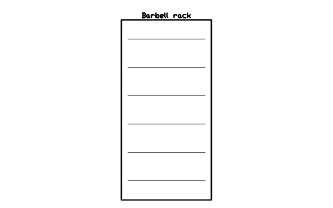 Aperçu du symbole Barbell rack, bloc SFE_BARBELL_RACK