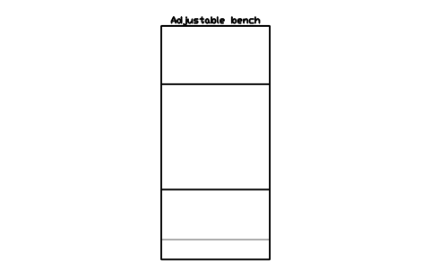 Aperçu du symbole Adjustable bench, bloc SFE_BENCH_ADJUSTABLE