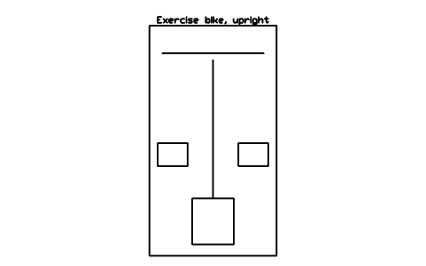 Aperçu du symbole Exercise bike, upright, bloc SFE_BIKE_UPRIGHT