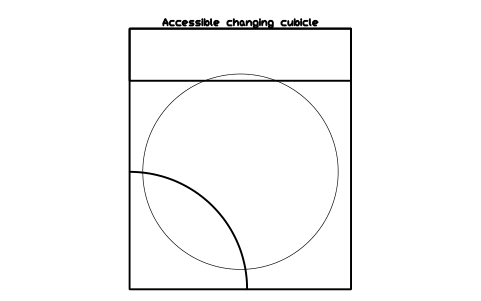 Aperçu du symbole Accessible changing cubicle, bloc SFE_CHANGING_ACCESSIBLE