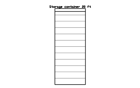 Aperçu du symbole Storage container 20 ft, bloc SFE_CONTAINER_20FT