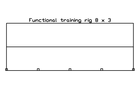 Aperçu du symbole Functional training rig 8 x 3, bloc SFE_CROSSFIT_RIG