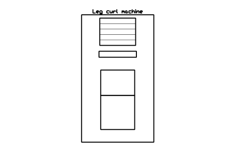 Aperçu du symbole Leg curl machine, bloc SFE_LEG_CURL