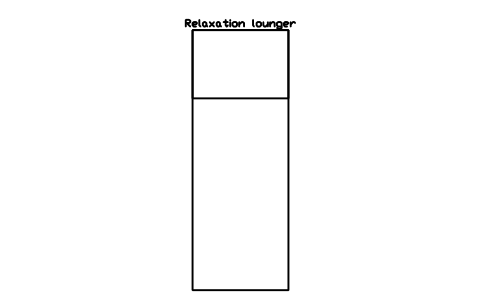 Aperçu du symbole Relaxation lounger, bloc SFE_LOUNGER
