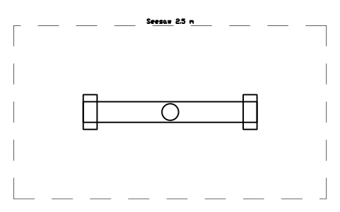 Aperçu du symbole Seesaw 2.5 m, bloc SFE_PG_SEESAW