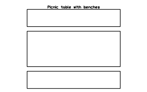 Aperçu du symbole Picnic table with benches, bloc SFE_PICNIC_TABLE