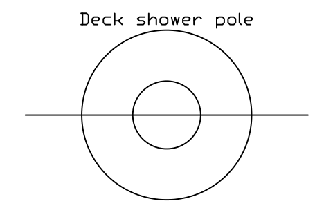 Aperçu du symbole Deck shower pole, bloc SFE_POOL_DECK_SHOWER