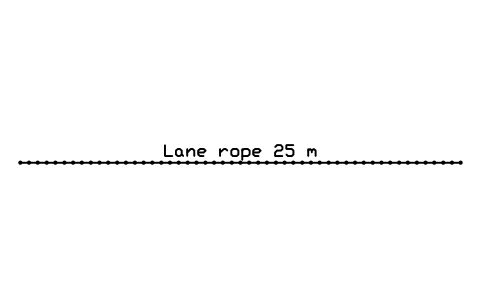 Aperçu du symbole Lane rope 25 m, bloc SFE_POOL_LANE_ROPE