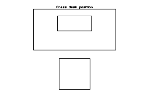 Aperçu du symbole Press desk position, bloc SFE_PRESS_DESK