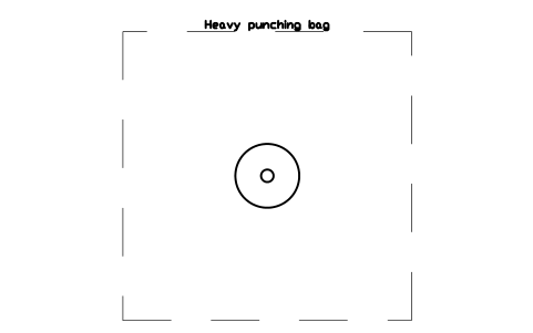 Aperçu du symbole Heavy punching bag, bloc SFE_PUNCHING_BAG