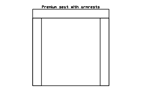 Aperçu du symbole Premium seat with armrests, bloc SFE_SEAT_BUCKET