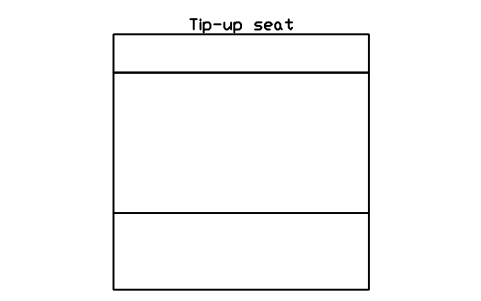 Aperçu du symbole Tip-up seat, bloc SFE_SEAT_TIPUP