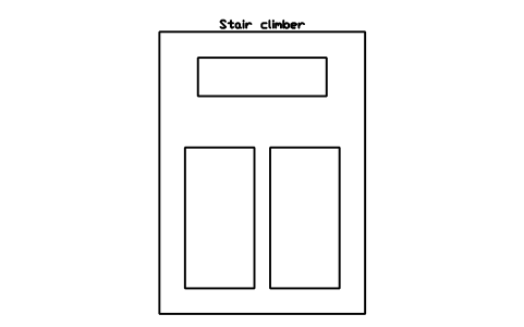 Aperçu du symbole Stair climber, bloc SFE_STAIR_CLIMBER