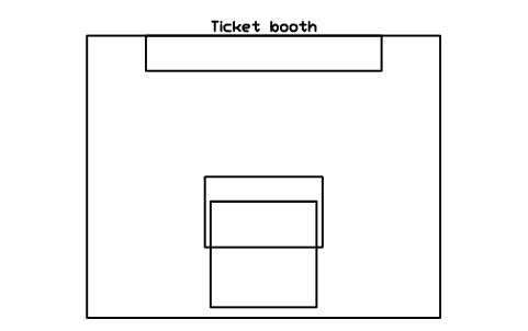 Aperçu du symbole Ticket booth, bloc SFE_TICKET_BOOTH