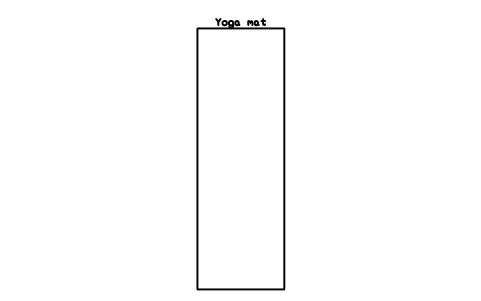 Aperçu du symbole Yoga mat, bloc SFE_YOGA_MAT