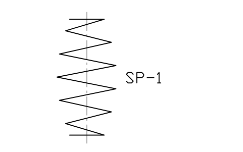 Anteprima del simbolo Barrel compression spring, blocco SPG_COMP_BARREL_SIMPLE