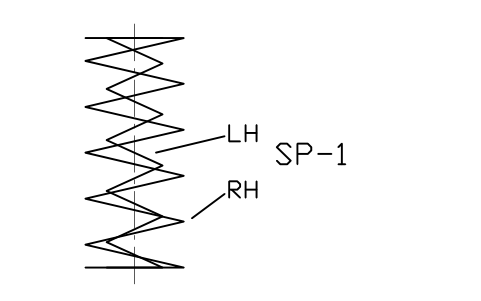 Anteprima del simbolo Nested compression springs, blocco SPG_COMP_NEST_SIMPLE