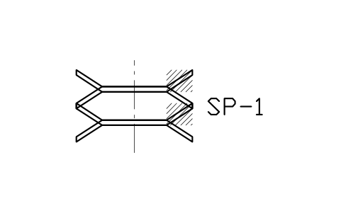 Anteprima del simbolo Series disc stack, section, blocco SPG_DISC_SER_SECTION