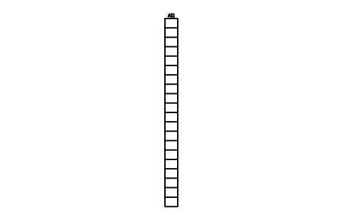 Vorschau des Symbols Treppengang 1100, 20 Reihen, Block STA_AISLE_STAIR_20