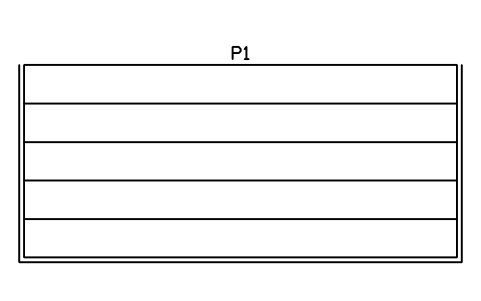 Vorschau des Symbols Tribüne, 5 Reihen x 9 m, mit Geländer, Block STA_BLEACHER_5X9