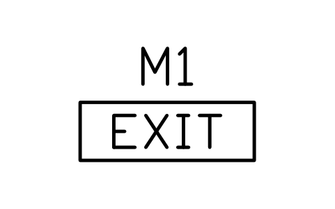 Vorschau des Symbols Ausgangskennzeichen, 1200, Block STA_EXIT_BOX