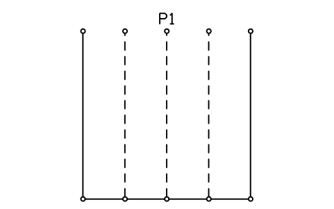 Vorschau des Symbols Warteschlangenspuren, 4 Spuren, Block STA_QUEUE_LANES_4