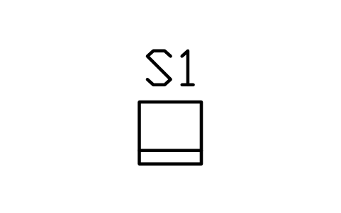 Vorschau des Symbols Sitz, fest, 450 x 450, Block STA_SEAT_FIXED_450