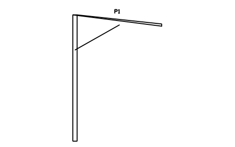 Vorschau des Symbols Dachschnitt, Auskragung 6000, Block STA_SEC_CANOPY_6