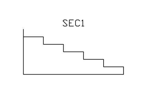 Vorschau des Symbols Tribünenschnitt, Steigung 300, Auftritt 800, ohne Sitze, Block STA_SEC_R300_G800_PLAIN
