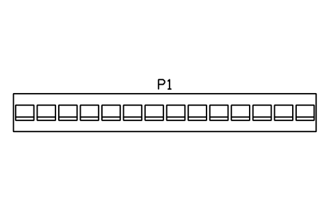 Vorschau des Symbols Ersatzbank, 14 Sitze, Block STA_SUBS_BENCH_14