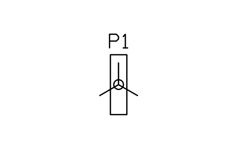 Vorschau des Symbols Drehkreuzreihe, 1 Spur, Block STA_TURNSTILES_1