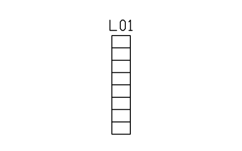 Fixed ladder sembolünün önizlemesi, blok ARCH_LADDER