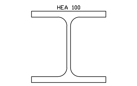 HEA 100 sembolünün önizlemesi, blok SEC_HEA100