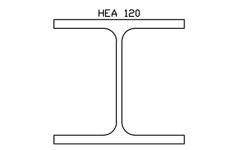 HEA 120 sembolünün önizlemesi, blok SEC_HEA120