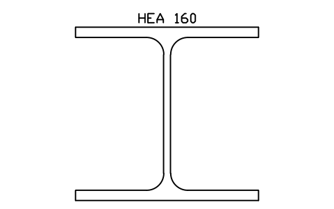 HEA 160 sembolünün önizlemesi, blok SEC_HEA160